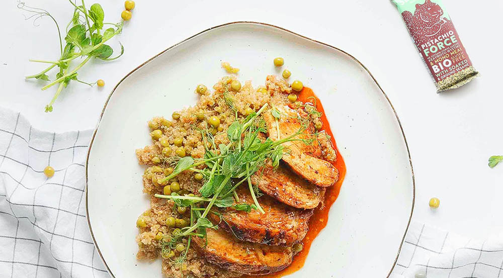 Veselīga uztura ēdienkarte nedēļai – vistas gabaliņi ar kvinoju